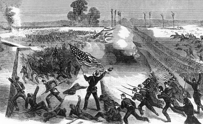 Hawkeyes and Badgers surprised even themselves in a mad rush on the last Rebel stronghold before Vicksburg.