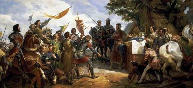 A coalition bent on destroying France’s Philip II invaded Flanders in July 1214. Marching along were French barons with a score to settle.