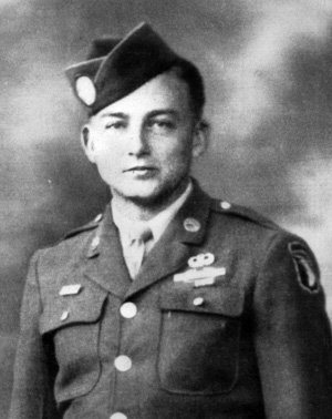 Howard Buford, photographed in uniform during the war.