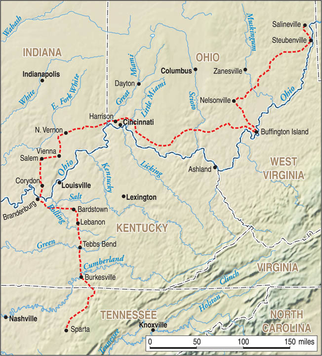Morgan’s daring 1863 expedition involved traversing enemy-occupied territory in three states and sparked the mobilization of 50,000 militia in Ohio.