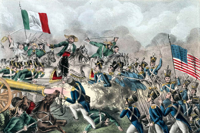 Americans assault a Mexican position at Cerro Gordo early in General Winfield Scott’s march to Mexico City. One of Scott’s talented engineers, Captain Robert E. Lee, discovered a route around the Mexican strongpoint blocking the mountain pass. 