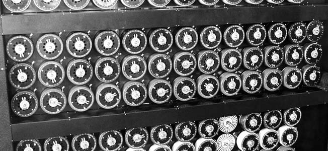 By cracking the enigma codes, the work of British code breakers at Bletchley Park foiled the German U-boat threat.