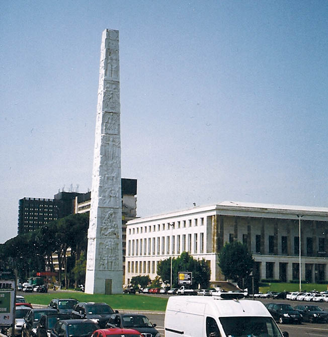 This 130-foot-tall obelisk on the Via Cristoforo Columbo, dedicated to the inventor of radio Guglielmo Marconi, was erected in 1959 and replaced the earlier one extolling the virtues of Mussolini and fascism.