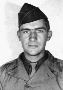 Frank Fauver, photographed in April 1944.