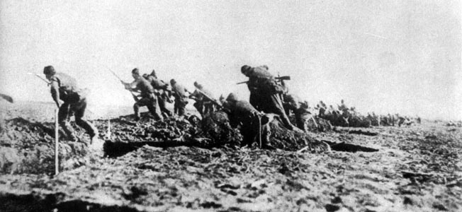 As Allied forces hunkered down on the shell-wracked beaches of the Gallipoli Peninsula, Turkish forces rallied to defend their homeland.