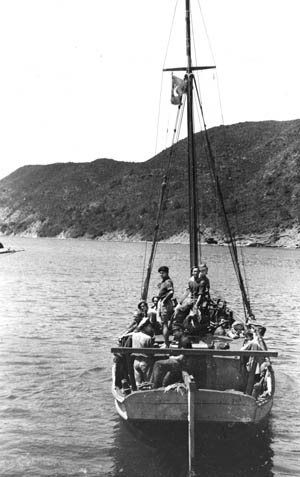 Boat Service men set out on the dangerous Santerine Raid, in which they killed 30 enemy soldiers.