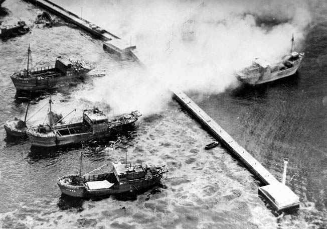 Several examples illustrate the major losses suffered by Japanese transport vessels.