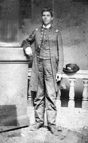 Union Captain Henry Lawton, photographed during the Civil War, was awarded the Medal of Honor for his actions near Atlanta, Georgia in 1864. 