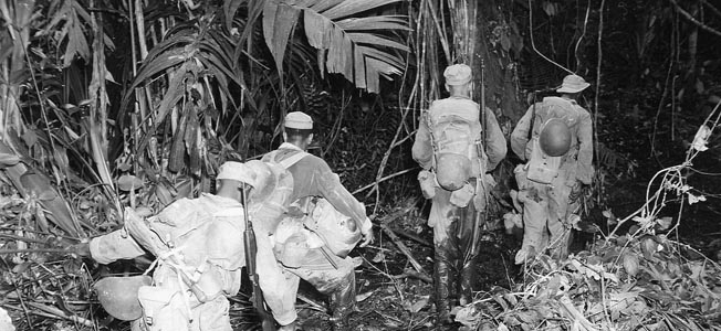 Black soldiers of the 93rd Infantry Division suffered an ordeal during their fight for Hill 250 at the Battle of Bougainville.