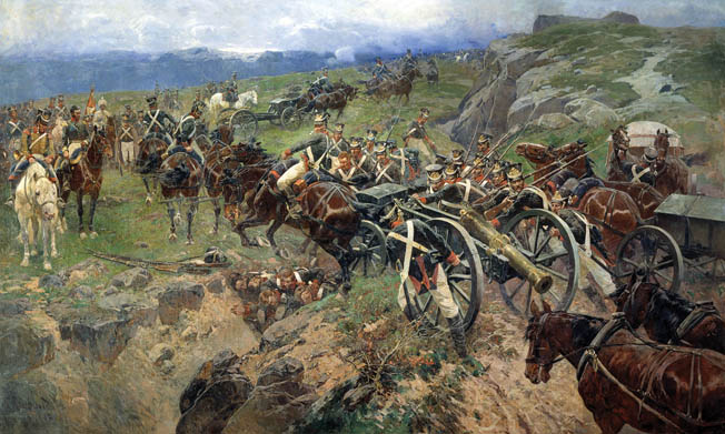 Russians under General Peter Kotlyarevski campaigning against the Persians in mountainous Azerbaijan. Like all great generals, Kotlyarevski pursued his retreating enemies in order to annihilate them.