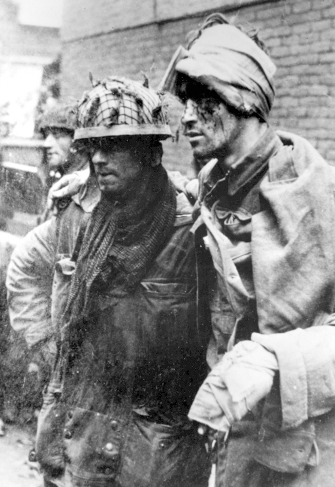 Captured British paratroopers photographed by a German.