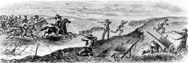 Attacks on railroad workers was a major reason for calling on the U.S. Army to quell the Plains Indians.