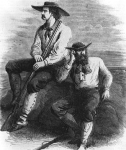 Ned Wynkoop (left) and an interpreter (right), likely Edmund Guerrier.