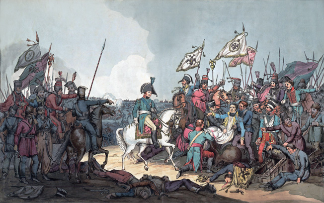On the second day of the battle, exiled French General Jean Moreau was fatally struck by a cannonball that narrowly missed Russian czar Alexander.