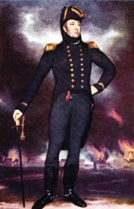 Rear Admiral Sir George Cockburn, "the man wwho burned the White House," as depicted by Sir Thomas Beechey.