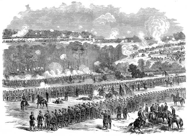 Brig. Gen. Fitz John Porter packed the top of Malvern Hill with troops to prevent a Confederate breakthrough.