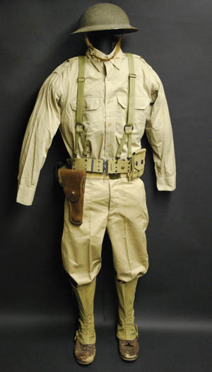American “Chino” style light summer uniform was worn at Pearl Harbor, Guam, and the Philippines.