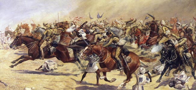 In August 1898, British General H.H. Kitchener reached Omdurman. The stage was set for the last cavalry charge in British military history.