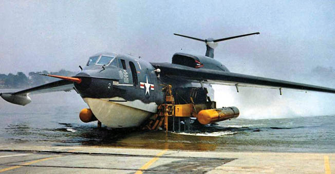 The Seaplane Striking Force was intended to deploy long-range nuclear bombers, obviating the need for large aircraft carriers or land-based runways.