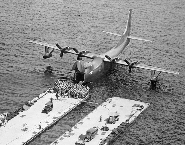 The Seaplane Striking Force was intended to deploy long-range nuclear bombers, obviating the need for large aircraft carriers or land-based runways.