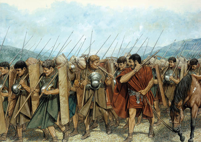 On a plain in central Greece, Caesar and Pompey met on August 9, 48 BC to determine which one of them would assume control of the Roman Republic.