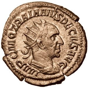 Coin featuring Emperor Decius Trajanus