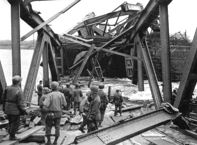 After Adolf Hitler ordered all bridges across the Rhine River blown up to prevent the Allies from crossing into Germany, one span remained intact. 