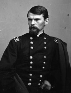 West Point educated Colonel Emory Upton devised an imaginative, if desperate attack on the Confederate salient known as the "Mule Shoe".