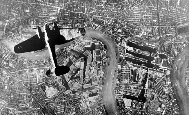 The German Luftwaffe called upon its Heinkel crews to carry out night strikes against London and other cities during the “Blitz” that began in September 1940.