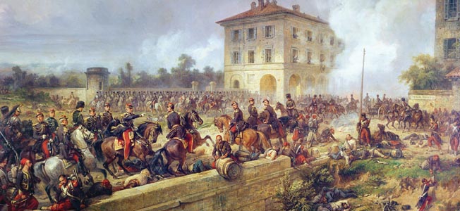French Emperor Napoleon III leda Franco-Sardinian army into northern Italy in the summer of 1859 determined to smite the Austrians.