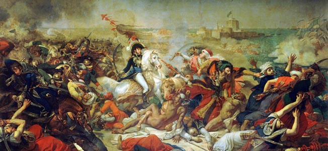 To get at England, Bonaparte sets out in grand style to conquer the East.