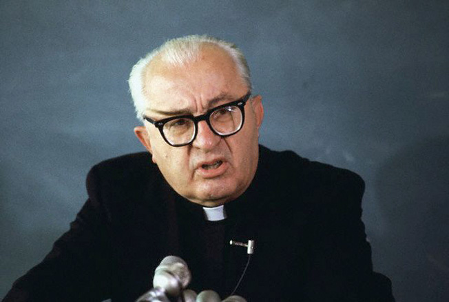 Archbishop Valerian Trifa, a leader of the Romanian fascists. The Justice Department believed Trifa had helped incite a murderous pogrom in Bucharest in 1941.