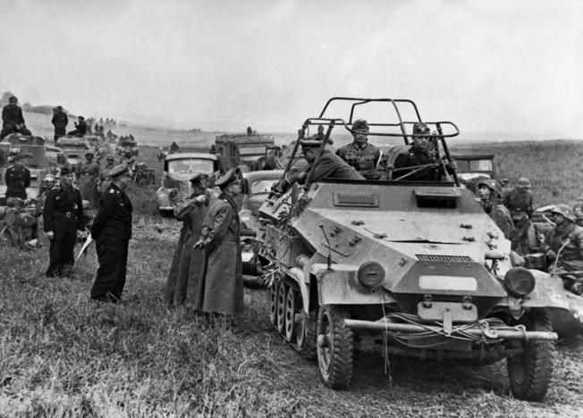 WWII: FRANCE, 1940. General Heinz Guderian, commander of the XIX Army Corps, during the Battle of France. Photograph, May 1940.