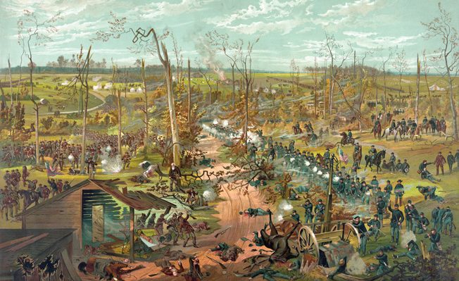 At Shiloh, the Orphans assaulted Union troops at the Hornet’s Nest on the first day of fighting, then fought fellow Kentuckians under Union Generals William Nelson and Thomas Crittenden.