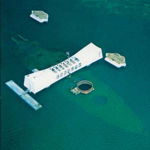 The Pearl Harbor memorial. 