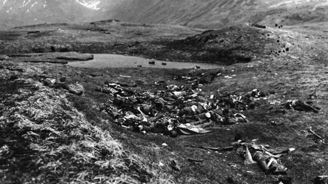 Unable to dislodge the Americans on Attu, the Japanese attempted a do-or-die final banzai charge on May 29, 1943. Mass casualties were the result. 