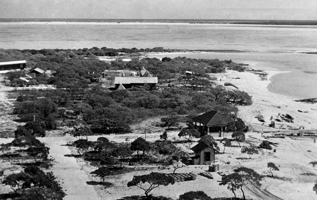 A view of Wake Island taken shortly before the Japanese attack on December 8, 1941.