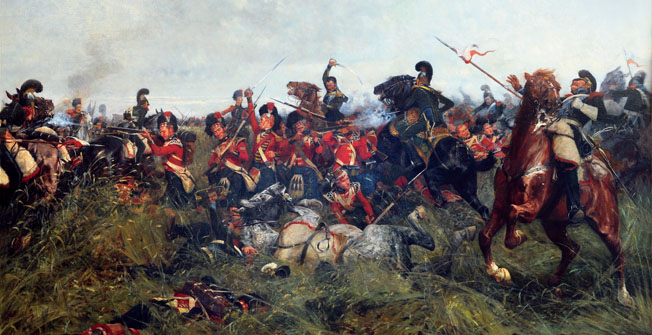 The stout-hearted Scots of the Black Watch only had time to form a partial square before the French Imperial Guard cavalry was upon them.