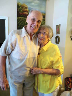 Ralph and Lousie Puhalovich photographed in 2015. They have been married since 1952. 