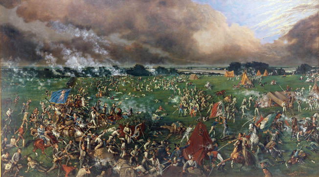 Santa Anna pursued Houston’s ragtag army, which had grown to about 1,180 men, and devised a trap in which three columns of Mexican troops would converge on the Texan force and destroy it.