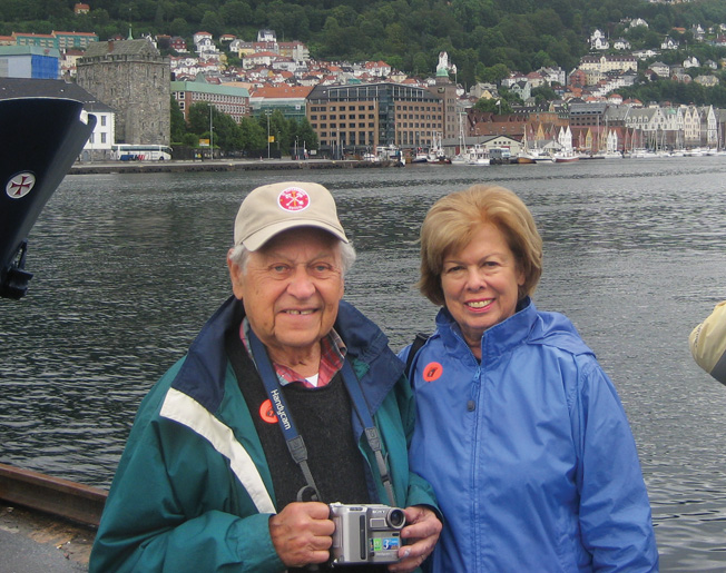 Bernie Sevel and his wife Deane visited Europe together in 2007. This time most of the houses and roofs and the bridges were intact.