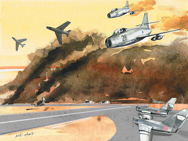 The Sinai Air Strike began with a routine flight—so routine that Egyptian radarmen barely took notice.