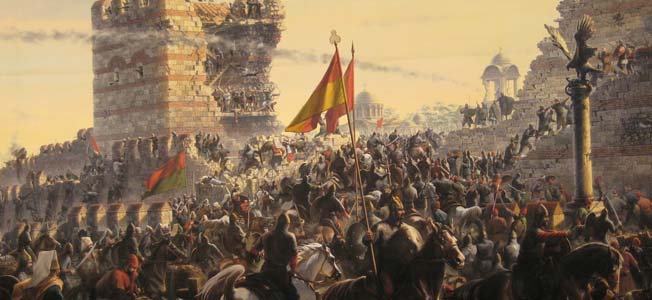 Mehmed the Conqueror, the Sultan Mehmet II, wanted to capture Constantinople in 1453, but the city’s defenders fought with all their might.