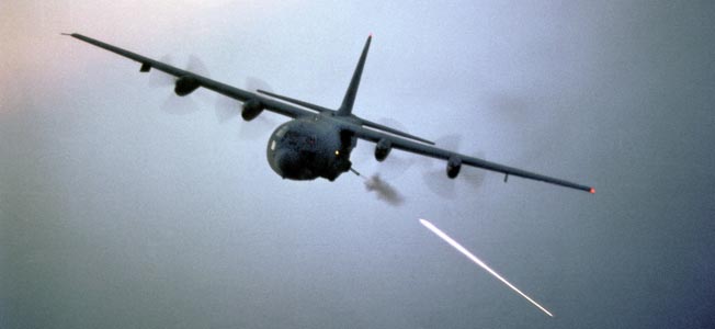 The fixed-wing Lockheed AC-130 gunship started as a “Gooney Bird” and became the terror of the skies during the Vietnam War.
