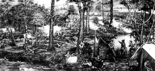 Shawnee Indians and Virginians waged a thunderous and bloody battle at Point Pleasant during Lord Dunmore's War.