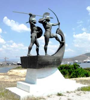 Their capital was captured after The Battle of Thermopylae, so with long odds, the Athenians decide to put it all on the line at Battle of Salamis.