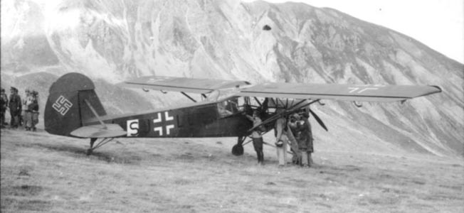 The Fieseler Storch Fi 156 flew such passengers as Hermann Göring, Field Marshal Erwin Rommel, Benito Mussolini... and Even Winston Churchill.