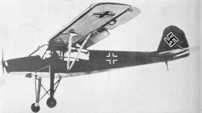 The Fieseler Storch Fi 156 flew such passengers as Hermann Göring, Field Marshal Erwin Rommel, Benito Mussolini... and Even Winston Churchill.