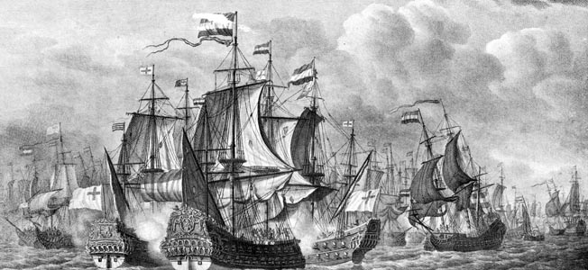 Two of the greatest sea powers of the 17th century, England and the Netherlands, clashed off the coast at the Battle of Portland in the summer of 1653.