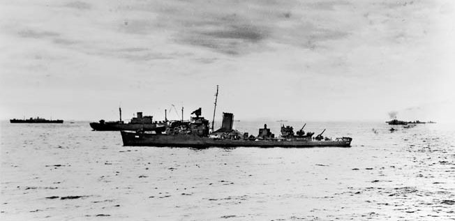 Although seriously damaged by fire from the Japanese cruiser Yubari, the destroyer USS Ralph Talbot managed to escape destruction at Savo Island by cloaking itself in a nearby rain squall.